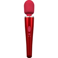Caresse Pro Wand 8000rpm - 5 Moduri, IPX7, 120 Min Roșu
