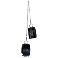 Cătușe Picioare Leather Cuffs Negru
