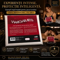 Cearșaf Vinyl WetGames Alb