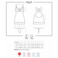 Chemise Obsessive 860-CHE Roșu L-XL