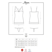Chemise Obsessive Miamor Negru L-XL