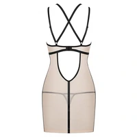 Chemise Obsessive Nudelia Noir Bej S-M
