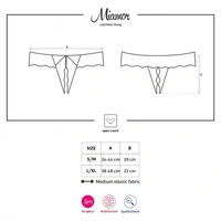 Chilot Decupat Obsessive Miamor Negru L-XL