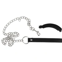 Clema Intimă cu Lesă Bad Kitty – Metalică 11 cm Negru