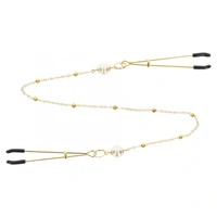 Cleme Pentru Sfârcuri Deluxe Chain Auriu