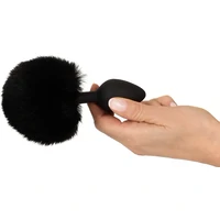 Coada Pufoasă Plug M You2Toys – Discret, Negru, silicon