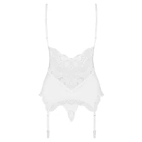 Corset Alb Elegant Obsessive 810-COR L-XL