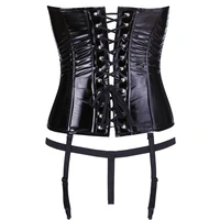 Corset Black Level Vinyl Ivanna Negru S