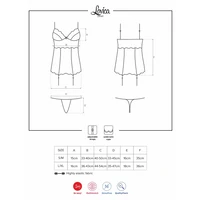 Corset Cu Portjartier Obsessive Lovica Roșu S-M