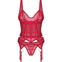 Corset Obsessive Cupide Desir Roșu L-XL