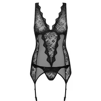 Corset Obsessive Emperita Negru 2XL