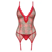 Corset Obsessive Jollymore Roșu XS-S