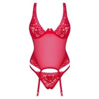 Corset Obsessive Lacelove Roșu XS-S