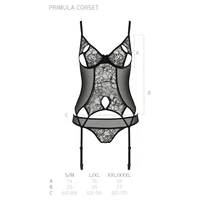 Corset Passion Eco Primula Negru S-M