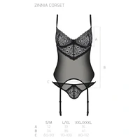 Corset Passion Eco Zinnia Negru S-M