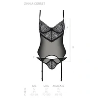 Corset Passion Eco Zinnia Negru L-XL