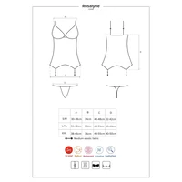 Corset Roșu Obsessive Rosalyne S-M