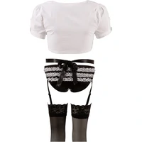 Costum Emmalyn Menajeră Cottelli Collection Negru S