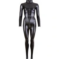 Costum Latex Cottelli Collection Jumpsuit Negru XS