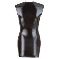 Costum Latex Damă Wetlook With Zip Negru M