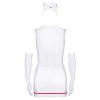 Costum Obsessive Emergency Dress Cu Stetoscop Alb S-M