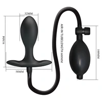 Debra Plug Anal Gonflabil Reglabil — Ajustare sigură 9.1cm Negru