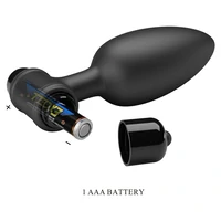 Debra Plug Anal Vibrant 10 Funcții, Flared — Negru