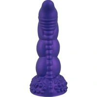Demonul Dorinței — Dildou siliconic 22,5 cm cu Ventuză Mov