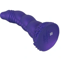 Demonul Dorinței — Dildou siliconic 22,5 cm cu Ventuză Mov
