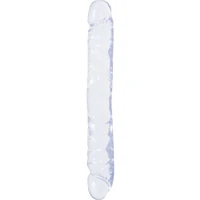 Dildo Dublu Crystal Jellies Jr. 30.5cm Transparent