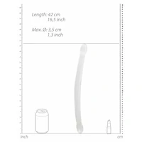 Dildo Dublu Non Realistic C Transparent