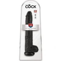 Dildo King Penis 35.6cm Negru