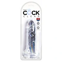 Dildo King Penis 6 Inch Clear Transparent