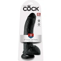 Dildo Realistic 22.9cm Negru