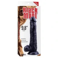 Dildo Realistic Black Veined Negru