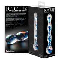 Dildo Sticlă Icicles No 8 Transparent 17.8cm