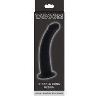 Dildo Strap-On Dong Medium 14cm Negru