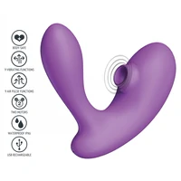 DuoVibe I Vibrator Air Punctul G Mov 9+9 Moduri, Reîncărcabil