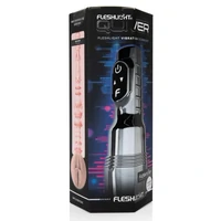 Fleshlight Quiver — Masturbator Vibrant, Reîncărcabil Argintiu