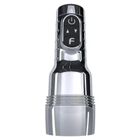 Fleshlight Quiver — Masturbator Vibrant, Reîncărcabil Argintiu