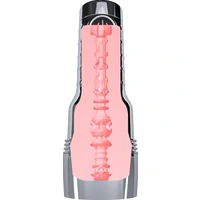 Fleshlight Quiver — Masturbator Vibrant, Reîncărcabil Argintiu