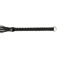 Flogger ZADO Din Piele 70 cm — Control Precis, Discret Negru