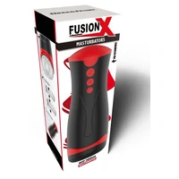 Fusion Deep Squeeze Masturbator Negru, 2 Motoare, 5 Viteze