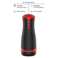 Fusion Deep Squeeze Masturbator Negru, 2 Motoare, 5 Viteze