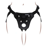 Ham Strap-On TOYJOY cu Gaură De Plăcere, Negru