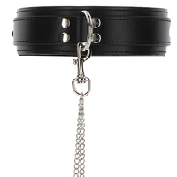 Heavy Collar and Wrist Cuffs Negru