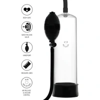 Hidden Desire Rising Star — Pompă Manuală Discretă 18 cm Negru