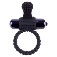 Inel cu Vibrații Fantasy C-Ringz Silicon Negru