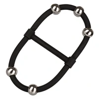 Inel Penis Beaded Dual Silicone Maximizer Negru