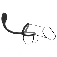 Inel Penis Black Velvets 3 În 1 Negru